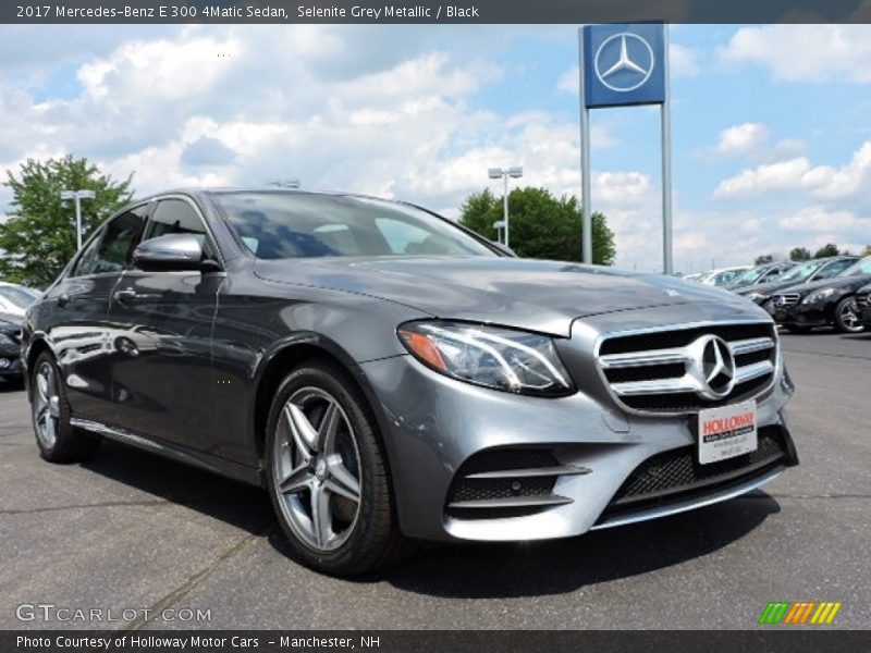 Selenite Grey Metallic / Black 2017 Mercedes-Benz E 300 4Matic Sedan