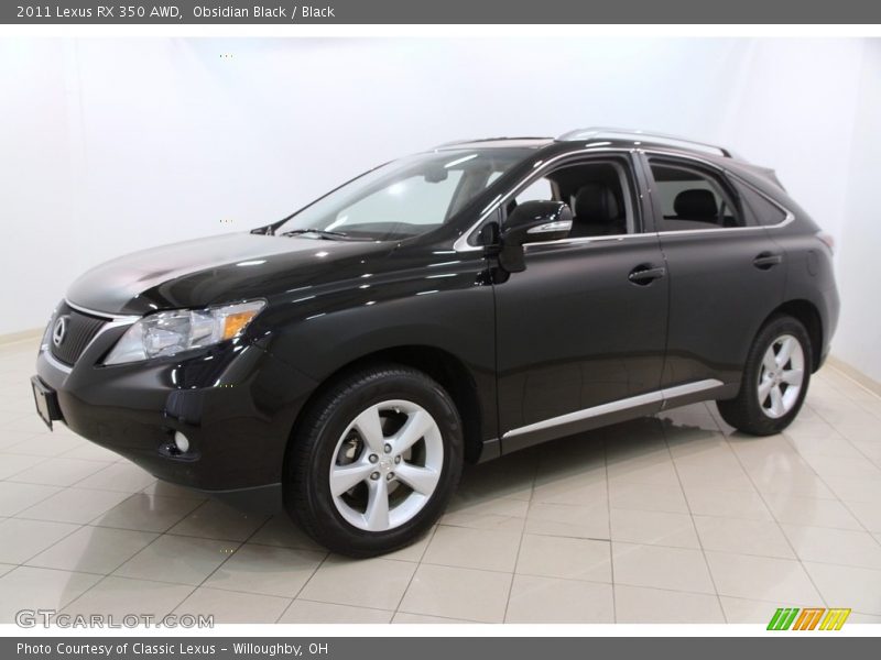 Obsidian Black / Black 2011 Lexus RX 350 AWD