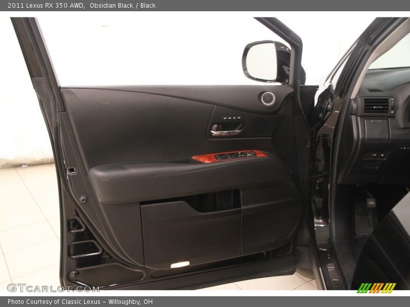 Obsidian Black / Black 2011 Lexus RX 350 AWD