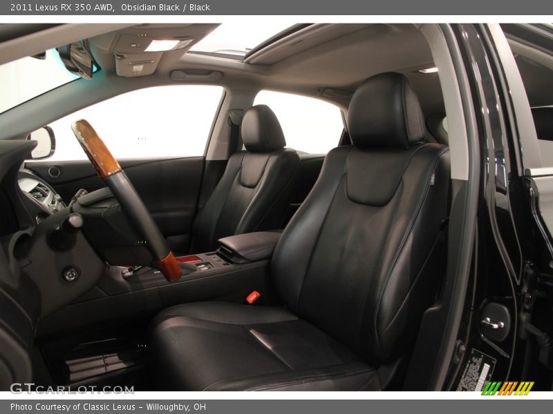 Obsidian Black / Black 2011 Lexus RX 350 AWD