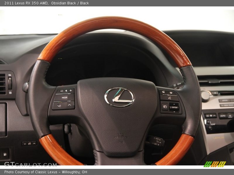 Obsidian Black / Black 2011 Lexus RX 350 AWD