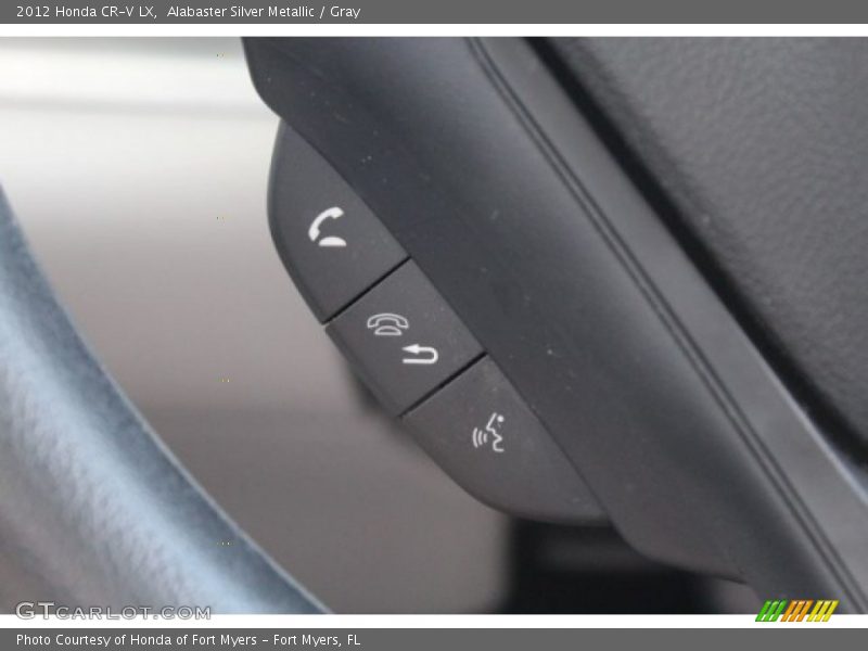 Alabaster Silver Metallic / Gray 2012 Honda CR-V LX