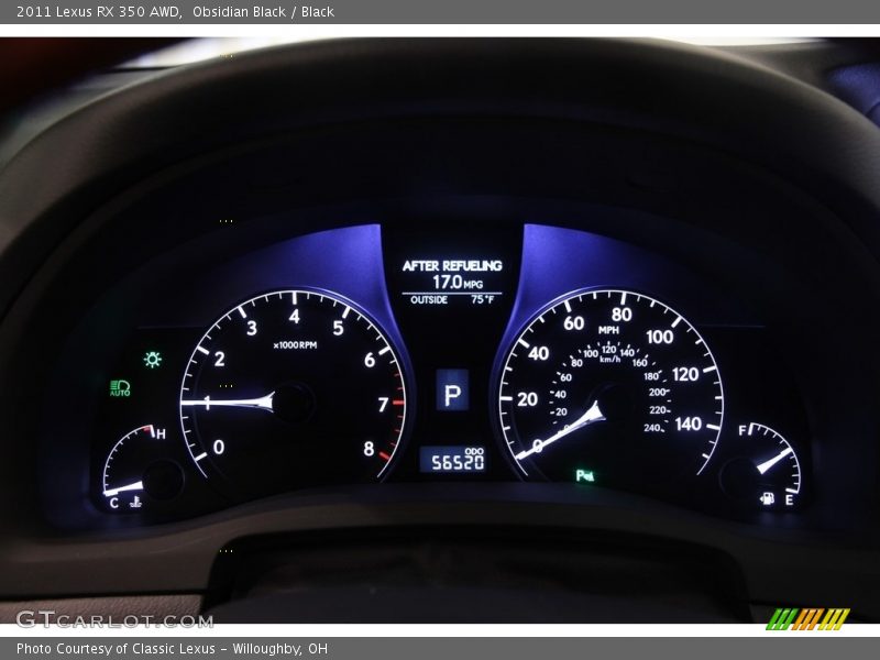 Obsidian Black / Black 2011 Lexus RX 350 AWD