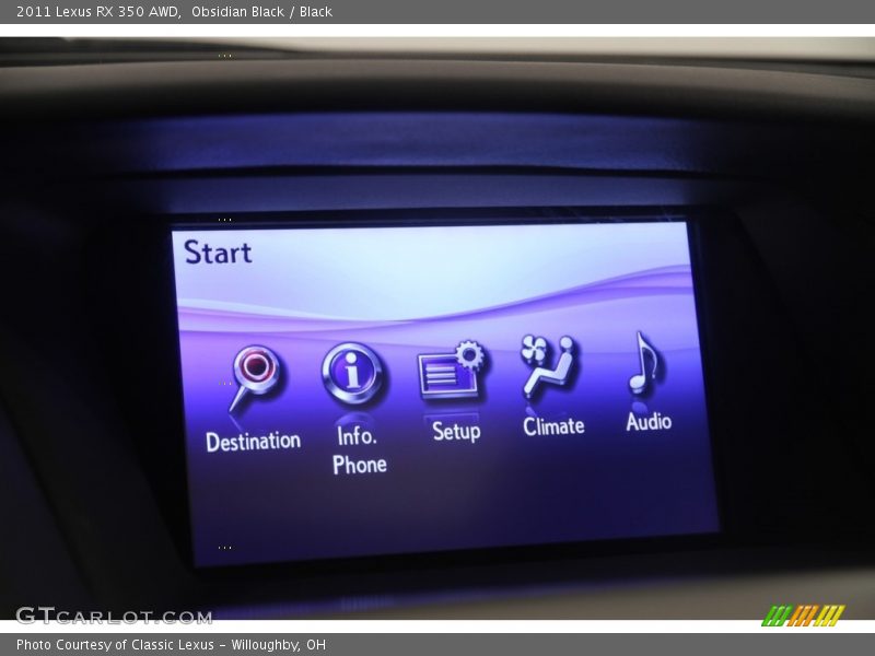 Obsidian Black / Black 2011 Lexus RX 350 AWD