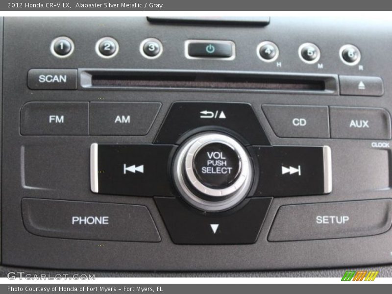 Alabaster Silver Metallic / Gray 2012 Honda CR-V LX