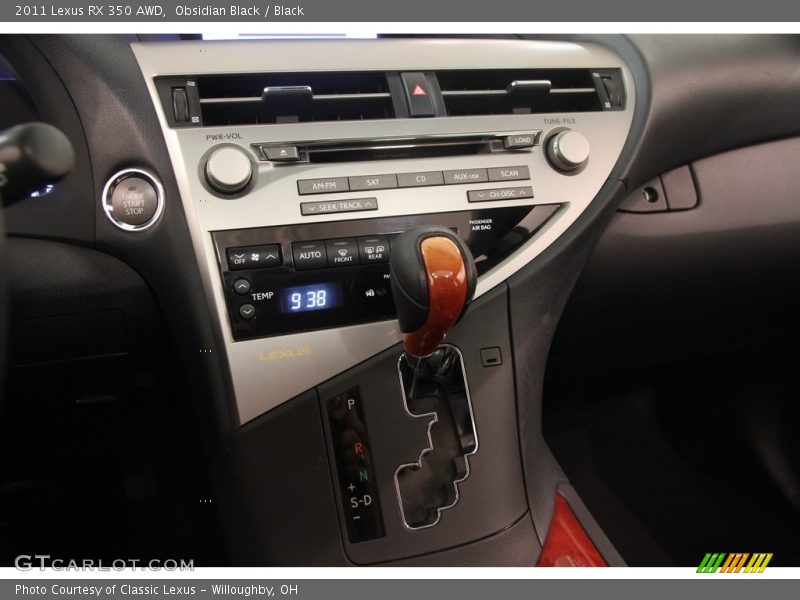 Obsidian Black / Black 2011 Lexus RX 350 AWD