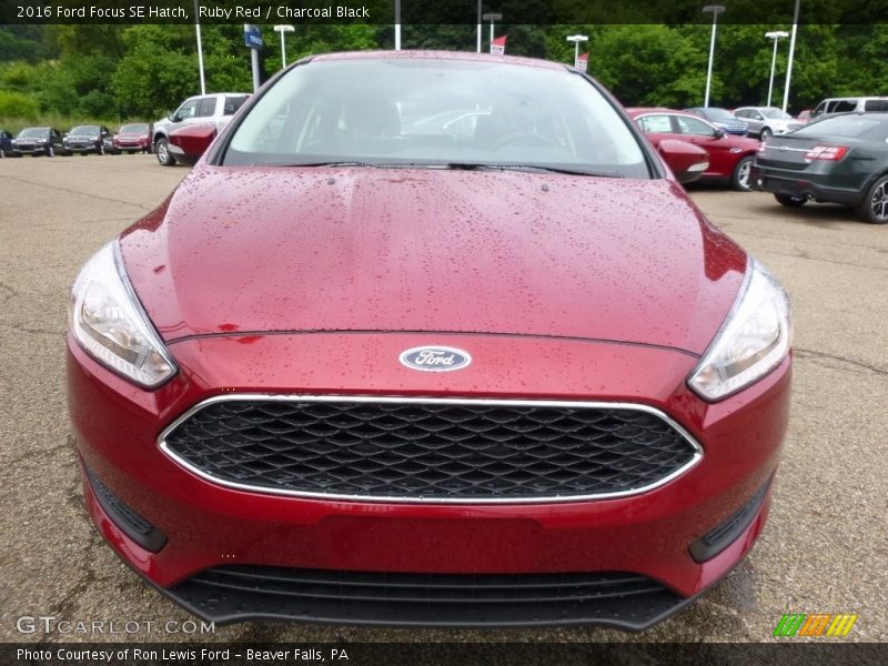 Ruby Red / Charcoal Black 2016 Ford Focus SE Hatch