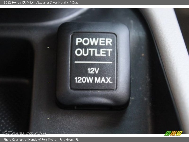 Alabaster Silver Metallic / Gray 2012 Honda CR-V LX