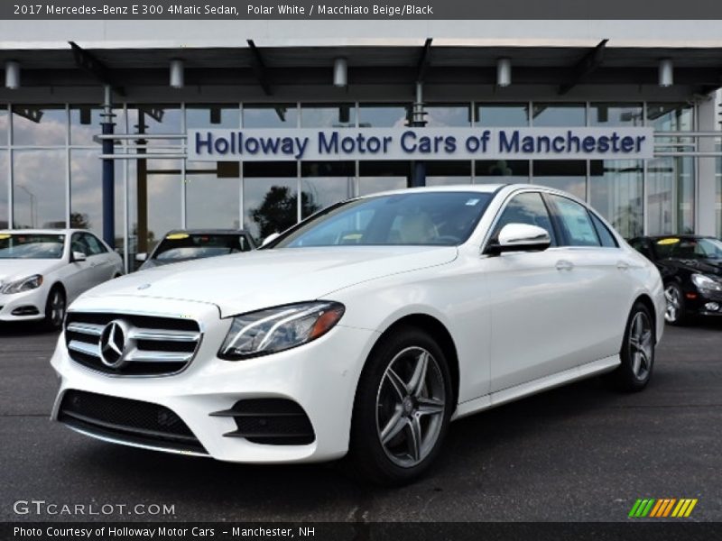 Polar White / Macchiato Beige/Black 2017 Mercedes-Benz E 300 4Matic Sedan