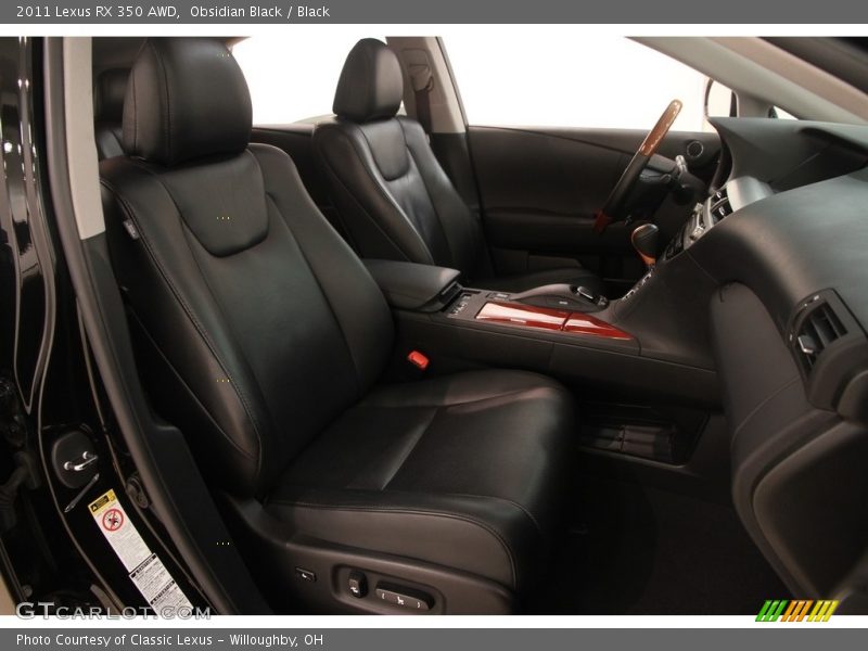 Obsidian Black / Black 2011 Lexus RX 350 AWD