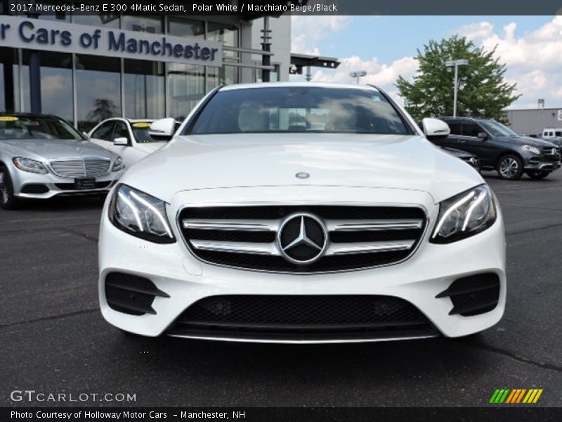 Polar White / Macchiato Beige/Black 2017 Mercedes-Benz E 300 4Matic Sedan