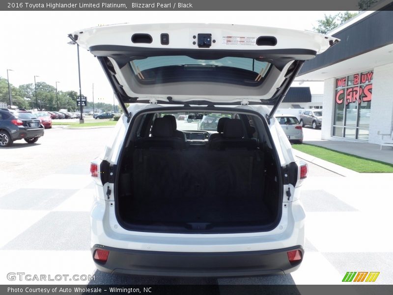 Blizzard Pearl / Black 2016 Toyota Highlander Limited Platinum