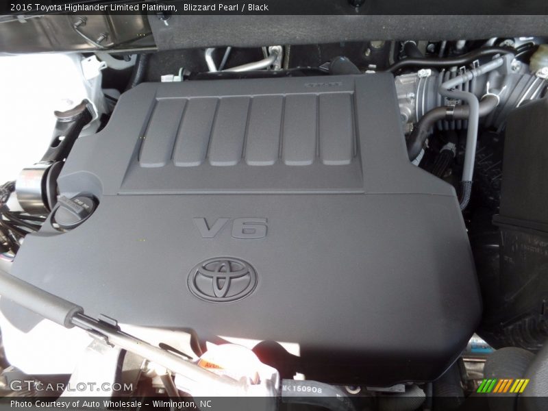 Blizzard Pearl / Black 2016 Toyota Highlander Limited Platinum