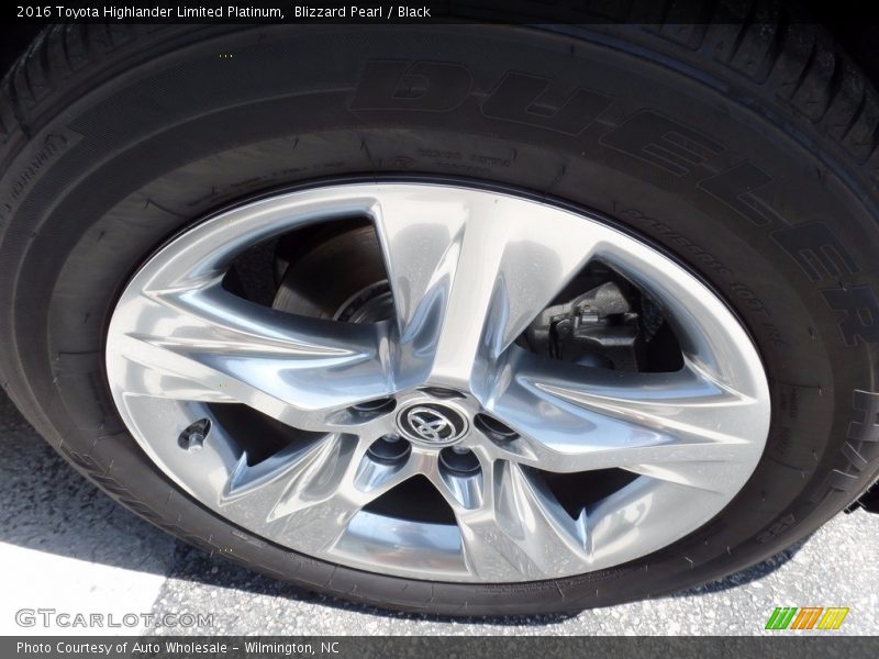 Blizzard Pearl / Black 2016 Toyota Highlander Limited Platinum