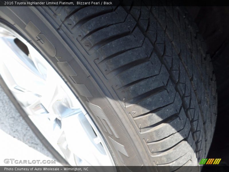 Blizzard Pearl / Black 2016 Toyota Highlander Limited Platinum