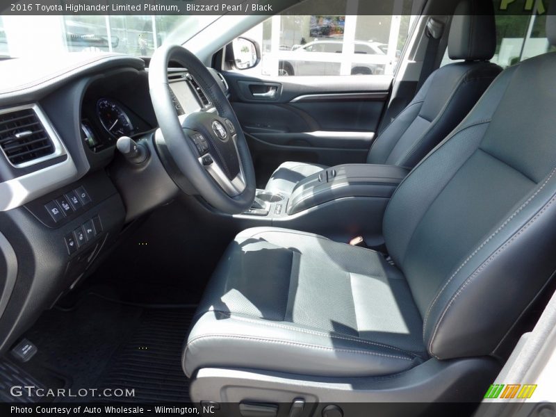 Blizzard Pearl / Black 2016 Toyota Highlander Limited Platinum