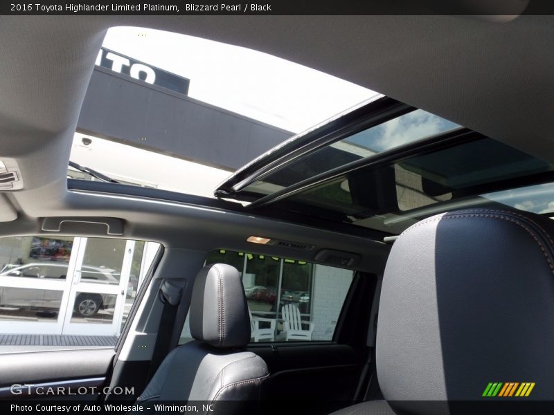 Blizzard Pearl / Black 2016 Toyota Highlander Limited Platinum