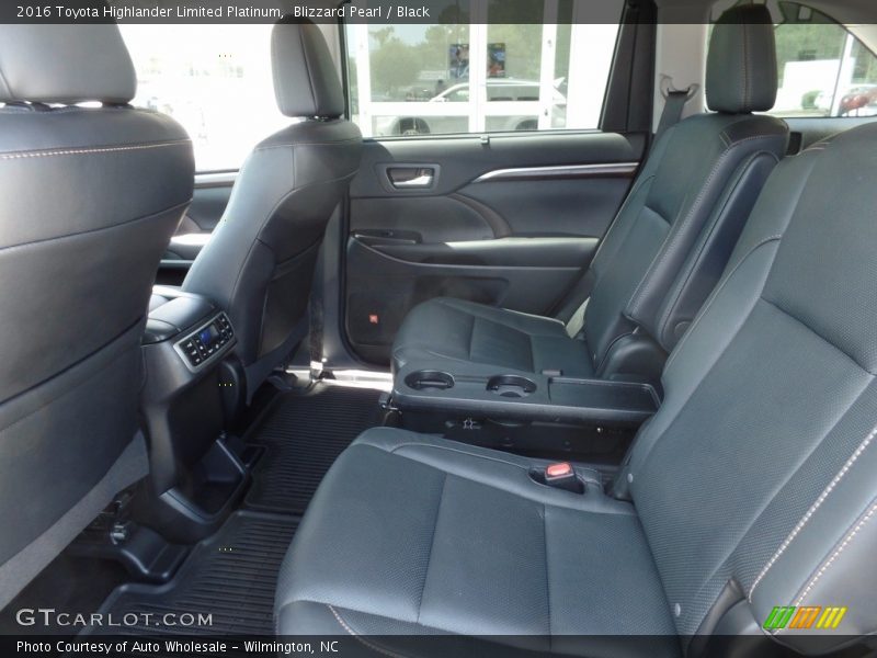 Blizzard Pearl / Black 2016 Toyota Highlander Limited Platinum