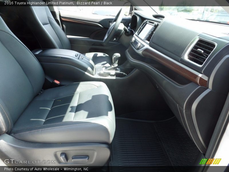 Blizzard Pearl / Black 2016 Toyota Highlander Limited Platinum