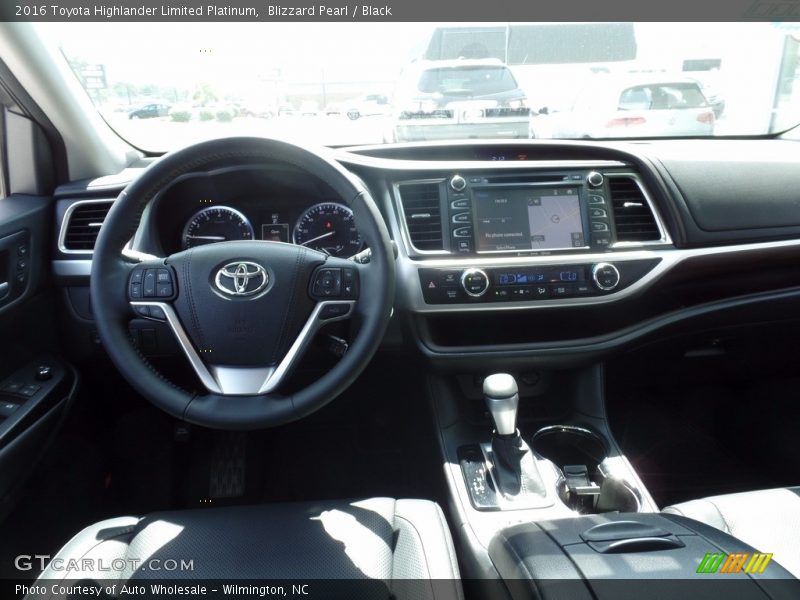 Blizzard Pearl / Black 2016 Toyota Highlander Limited Platinum