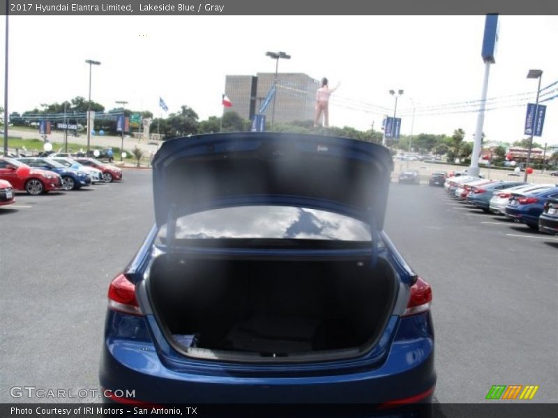 Lakeside Blue / Gray 2017 Hyundai Elantra Limited