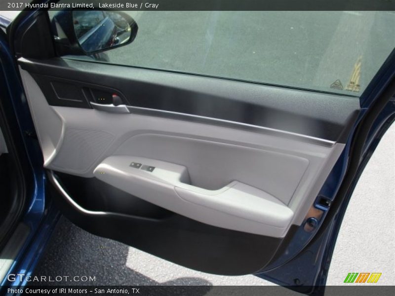 Lakeside Blue / Gray 2017 Hyundai Elantra Limited