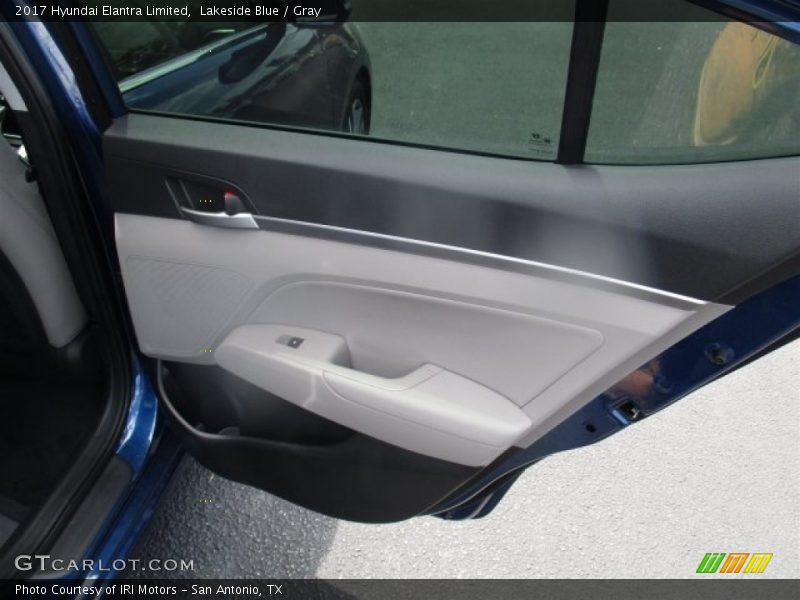 Lakeside Blue / Gray 2017 Hyundai Elantra Limited