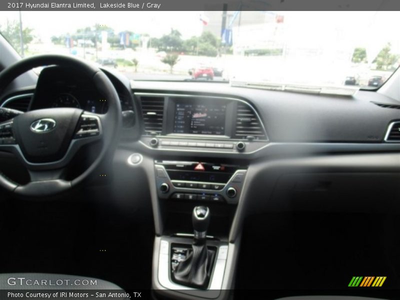 Lakeside Blue / Gray 2017 Hyundai Elantra Limited