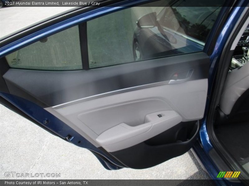 Lakeside Blue / Gray 2017 Hyundai Elantra Limited