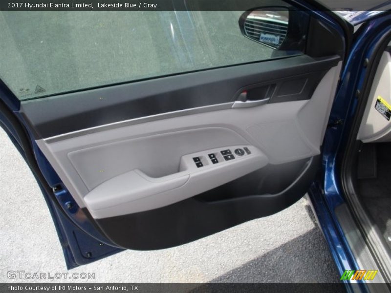 Lakeside Blue / Gray 2017 Hyundai Elantra Limited