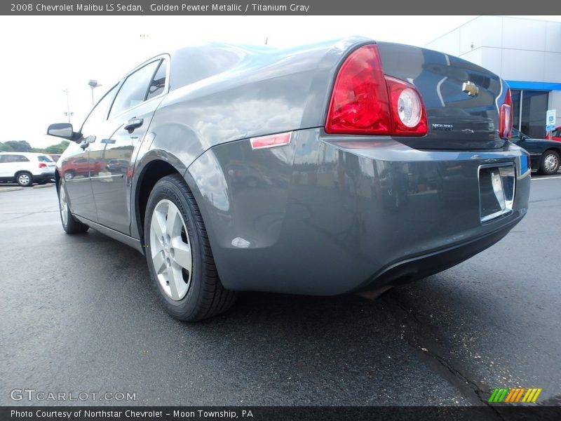 Golden Pewter Metallic / Titanium Gray 2008 Chevrolet Malibu LS Sedan