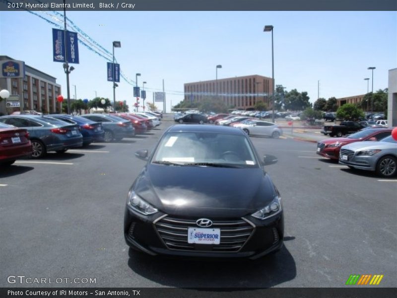 Black / Gray 2017 Hyundai Elantra Limited