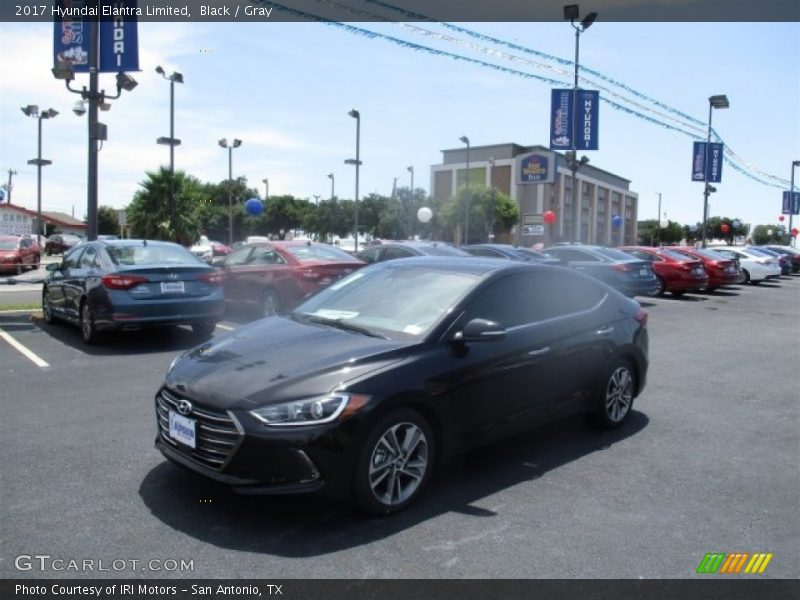 Black / Gray 2017 Hyundai Elantra Limited