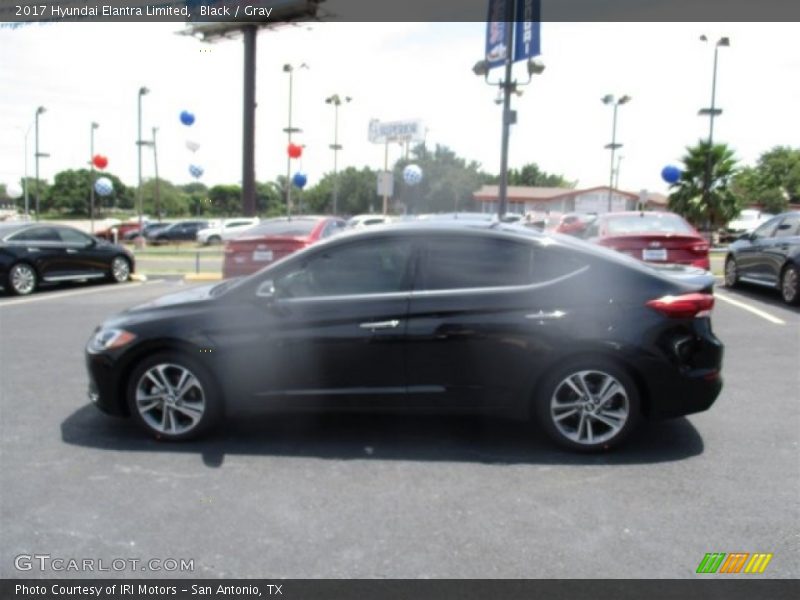 Black / Gray 2017 Hyundai Elantra Limited