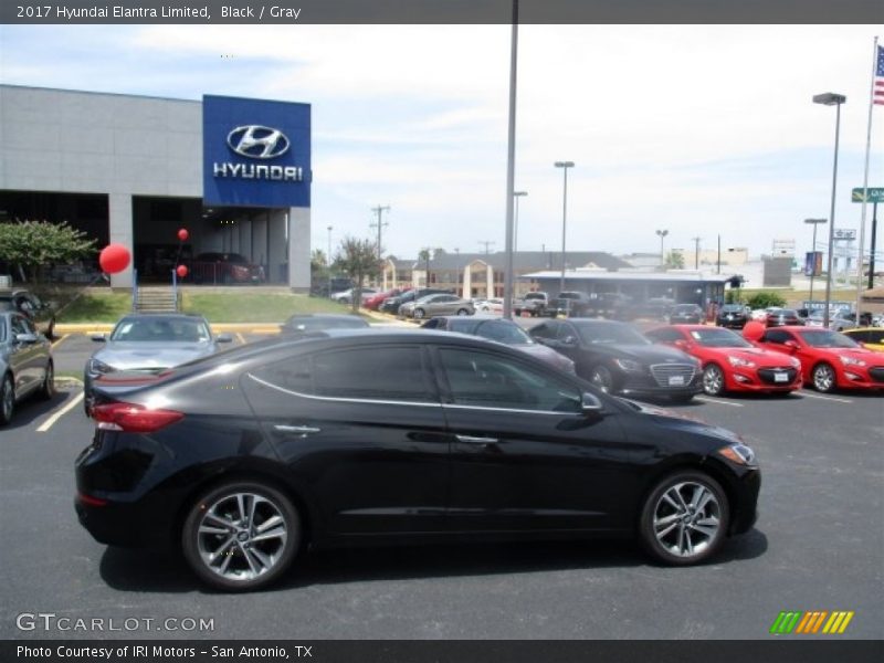 Black / Gray 2017 Hyundai Elantra Limited