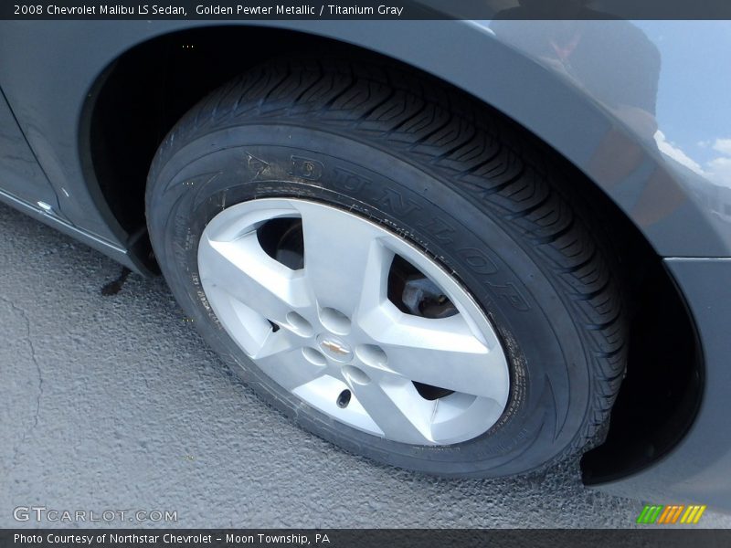 Golden Pewter Metallic / Titanium Gray 2008 Chevrolet Malibu LS Sedan
