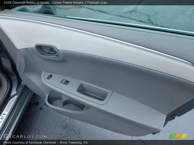 Golden Pewter Metallic / Titanium Gray 2008 Chevrolet Malibu LS Sedan