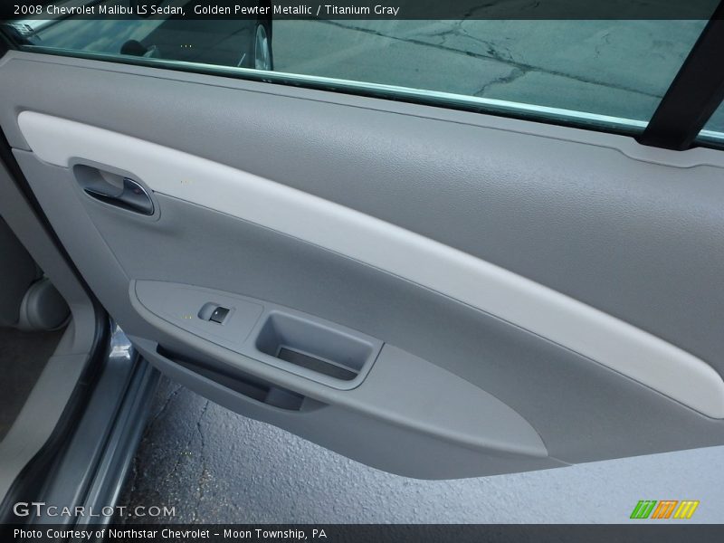 Golden Pewter Metallic / Titanium Gray 2008 Chevrolet Malibu LS Sedan