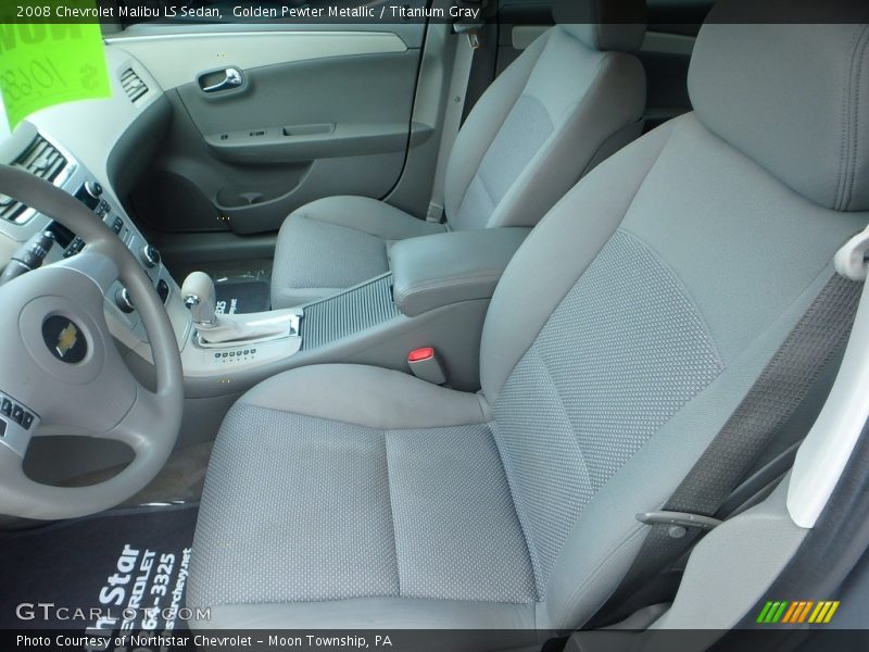 Golden Pewter Metallic / Titanium Gray 2008 Chevrolet Malibu LS Sedan
