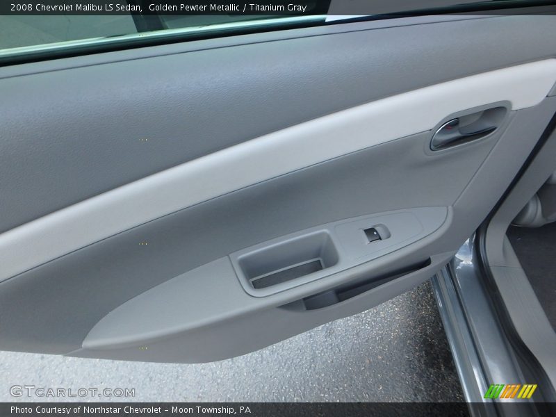 Golden Pewter Metallic / Titanium Gray 2008 Chevrolet Malibu LS Sedan