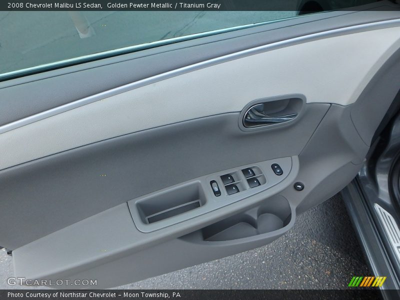 Golden Pewter Metallic / Titanium Gray 2008 Chevrolet Malibu LS Sedan