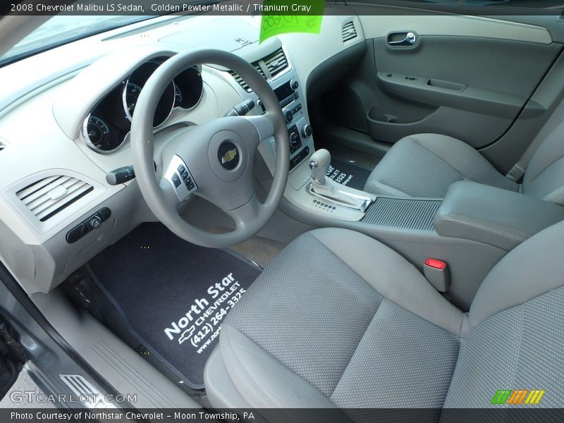 Golden Pewter Metallic / Titanium Gray 2008 Chevrolet Malibu LS Sedan