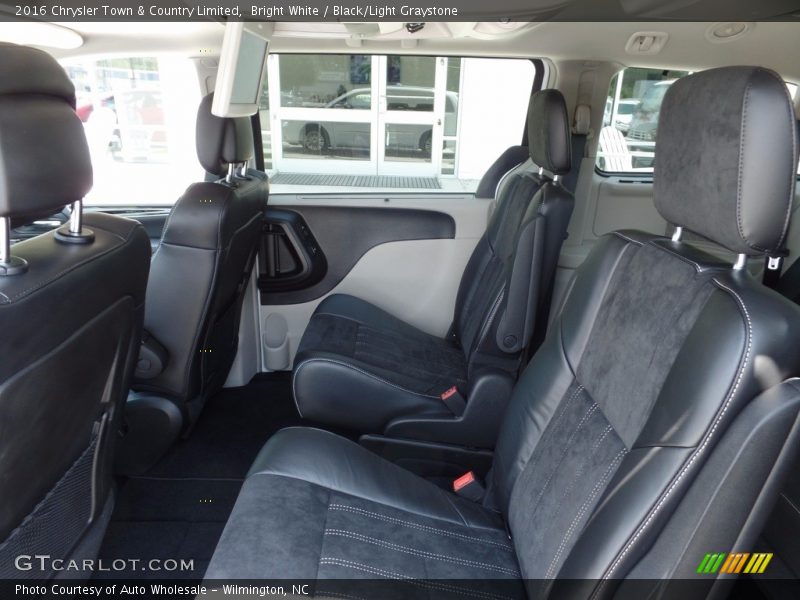 Bright White / Black/Light Graystone 2016 Chrysler Town & Country Limited