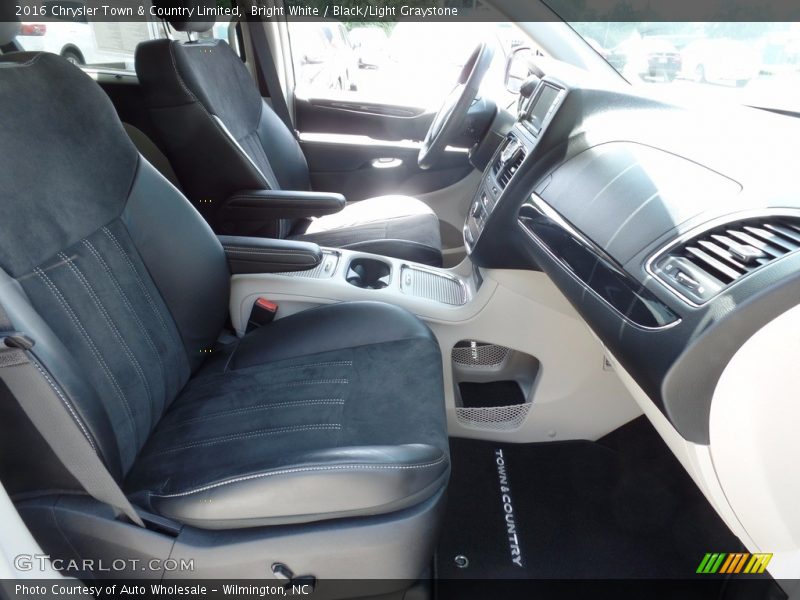Bright White / Black/Light Graystone 2016 Chrysler Town & Country Limited