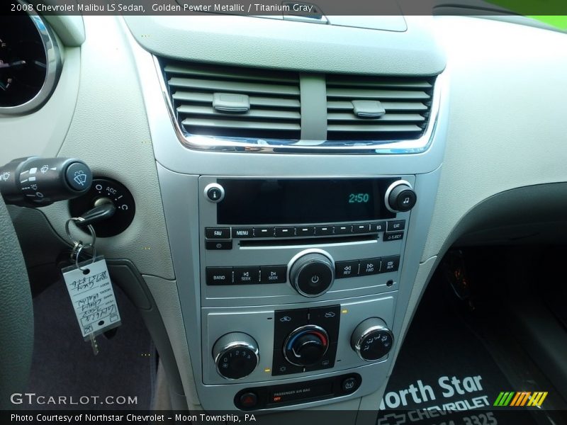 Golden Pewter Metallic / Titanium Gray 2008 Chevrolet Malibu LS Sedan