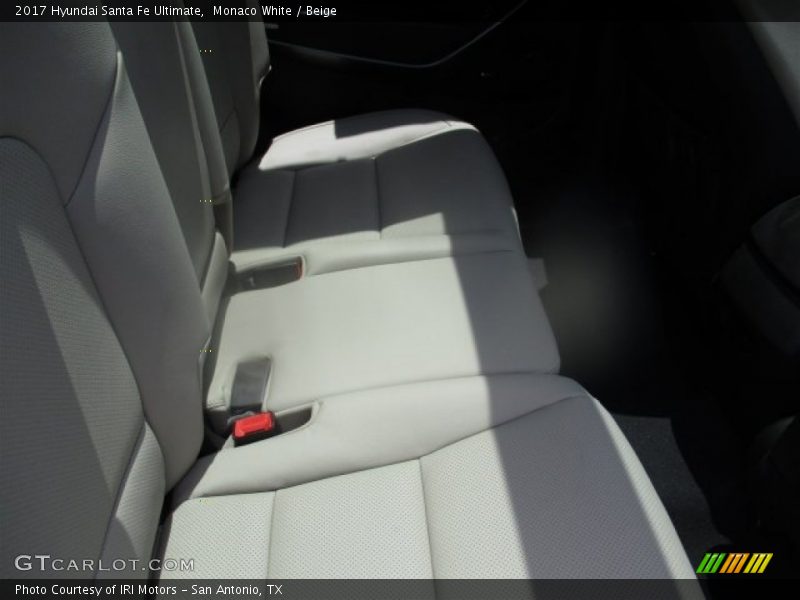 Monaco White / Beige 2017 Hyundai Santa Fe Ultimate