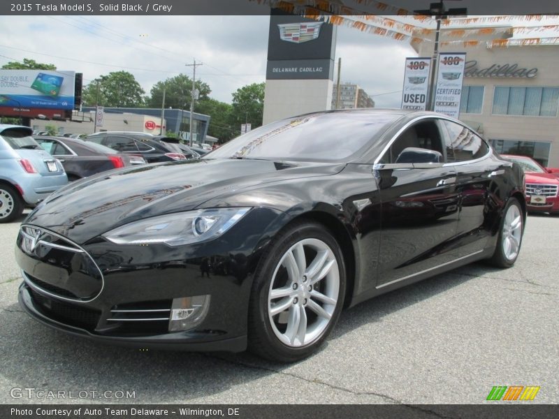 Solid Black / Grey 2015 Tesla Model S