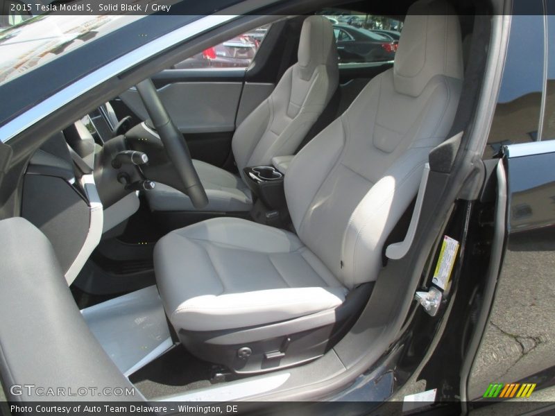 Solid Black / Grey 2015 Tesla Model S