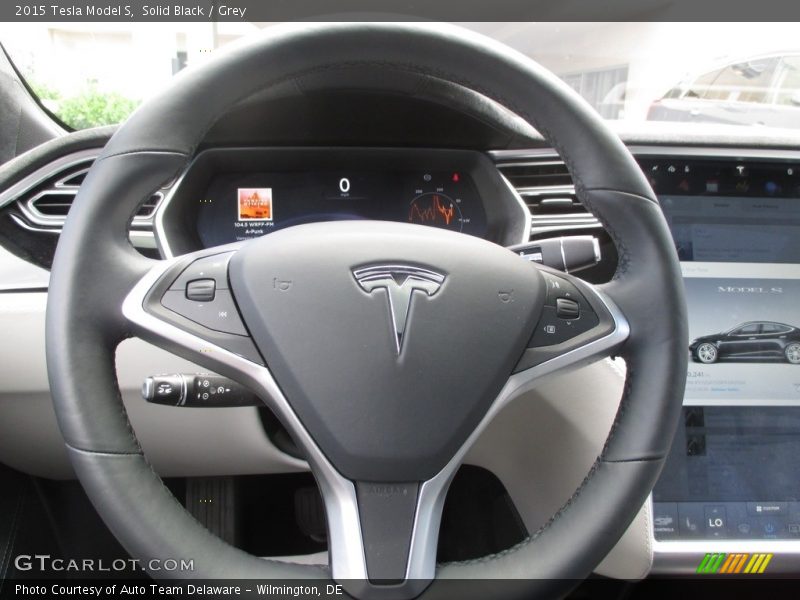 Solid Black / Grey 2015 Tesla Model S