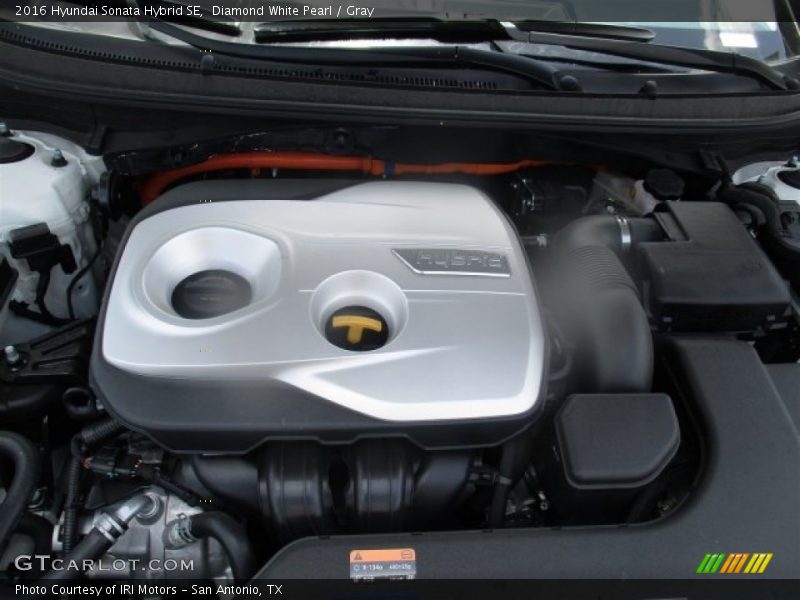 Diamond White Pearl / Gray 2016 Hyundai Sonata Hybrid SE